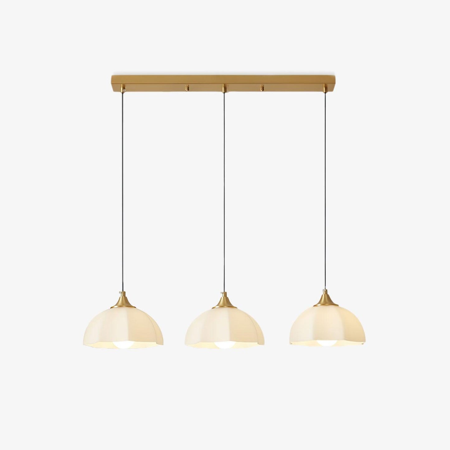 Octagonal Glass Bowl Ceiling fixture Chandelier