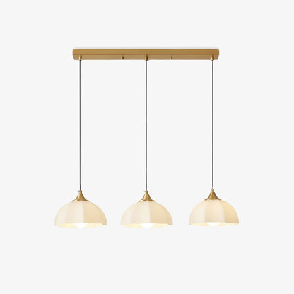 Octagonal Glass Bowl Ceiling fixture Chandelier