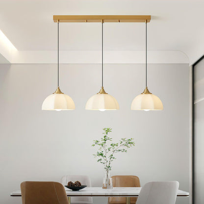 Octagonal Glass Bowl Ceiling fixture Chandelier