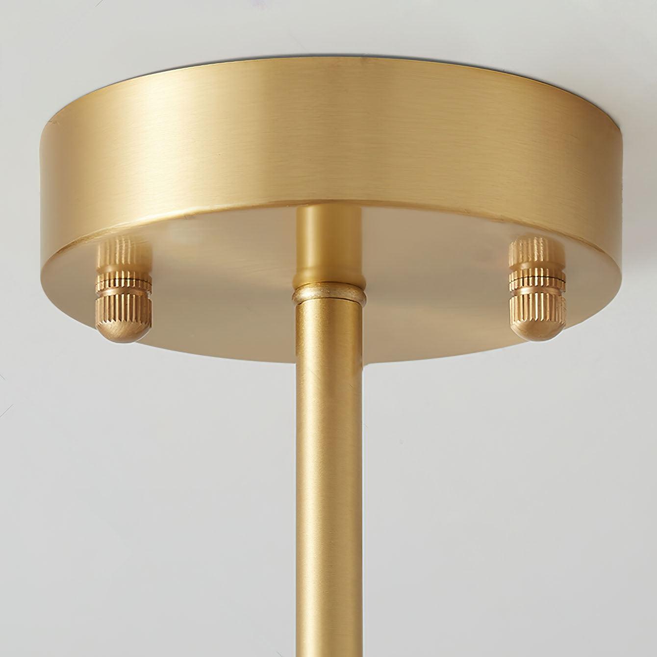 Octagonal Glass Bowl Ceiling fixture Chandelier