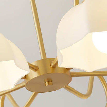 Octagonal Glass Bowl Ceiling fixture Chandelier