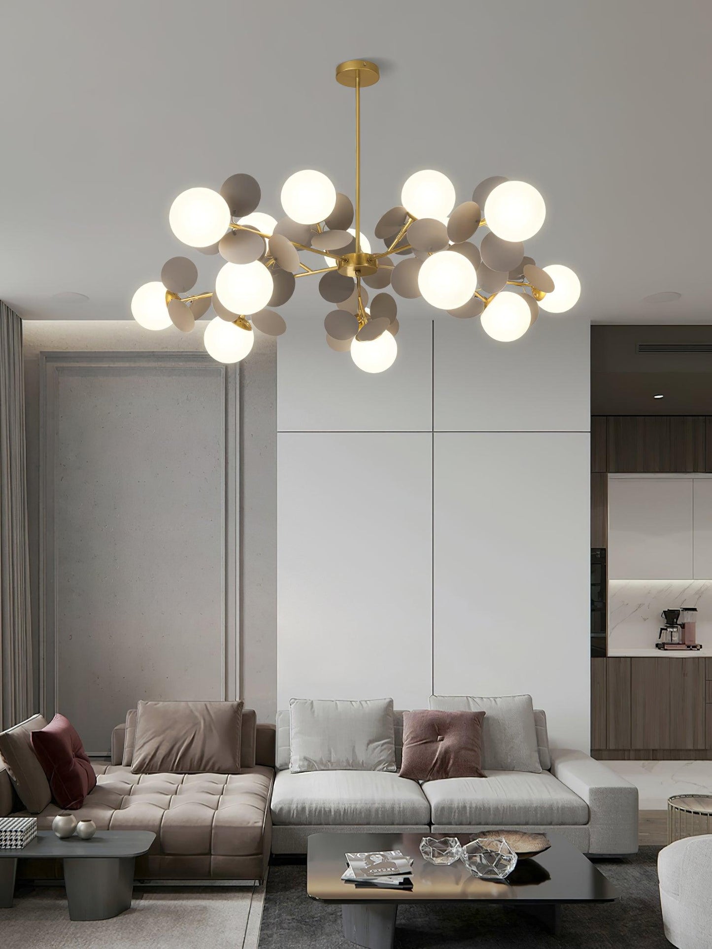 Off White Tree Pendant light Chandelier