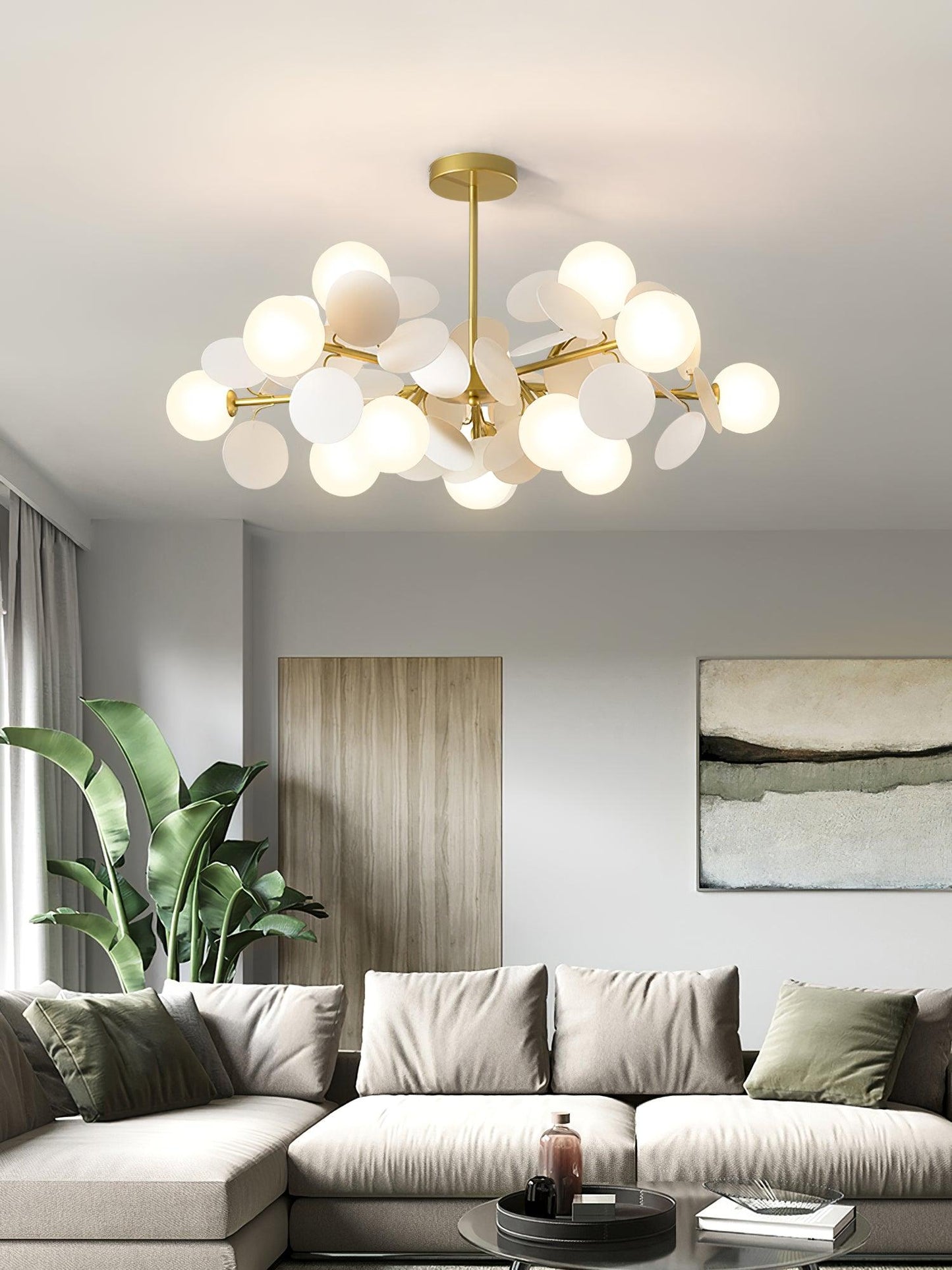 Off White Tree Pendant light Chandelier