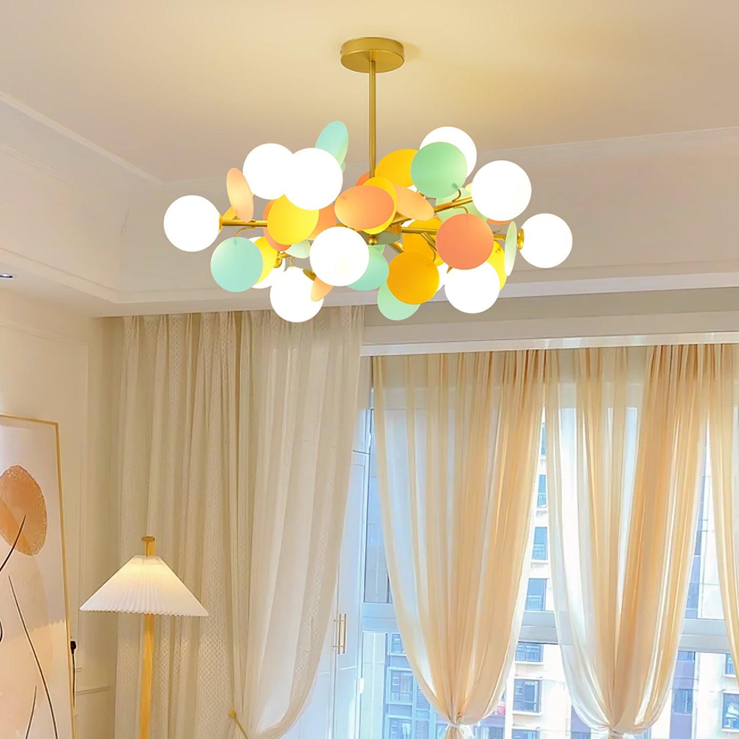 Off White Tree Pendant light Chandelier