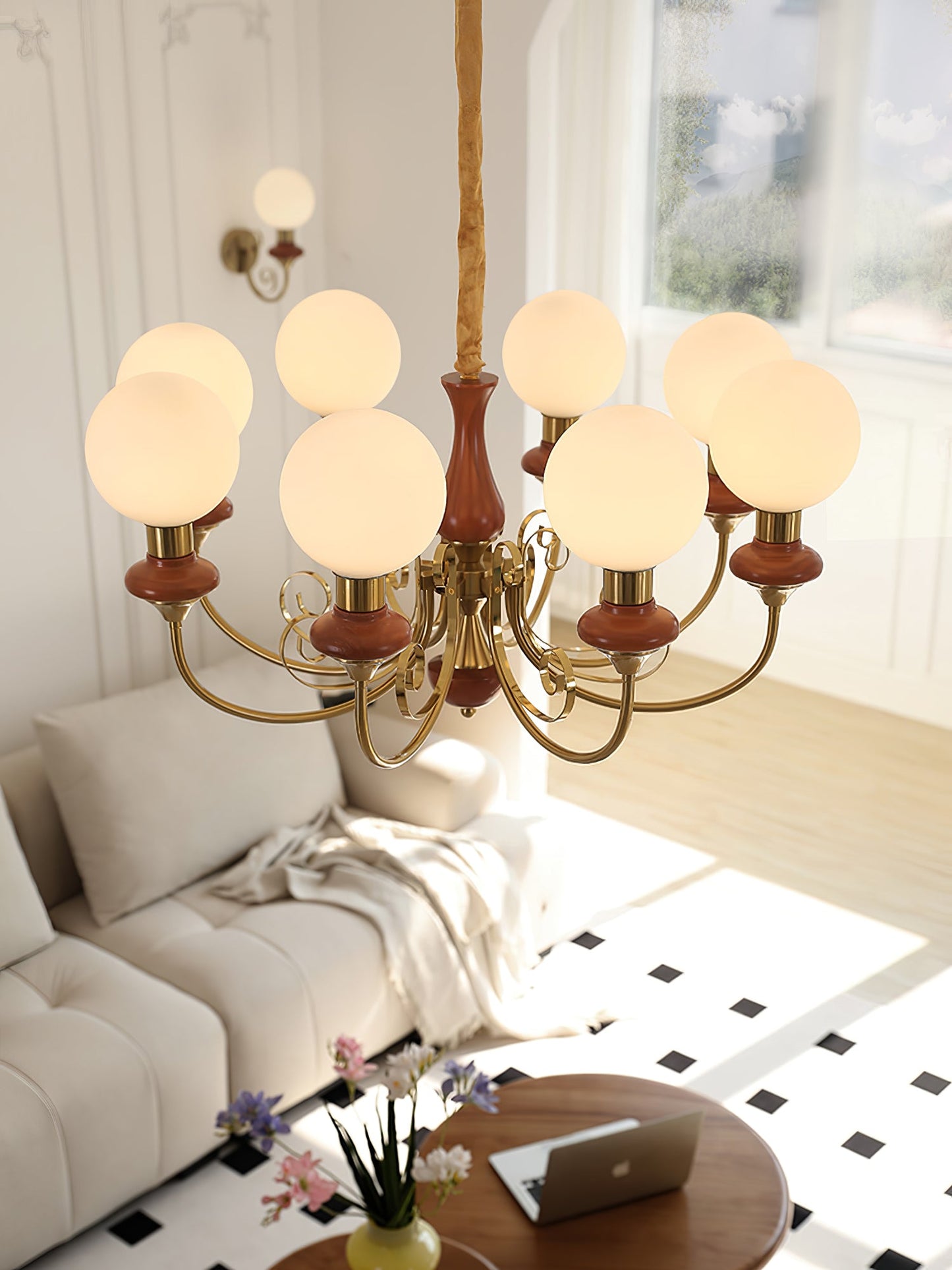 Onyx Gasolier Chandelier