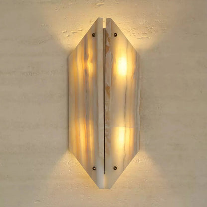 Onyxa Crest Alabaster Wall Lamp