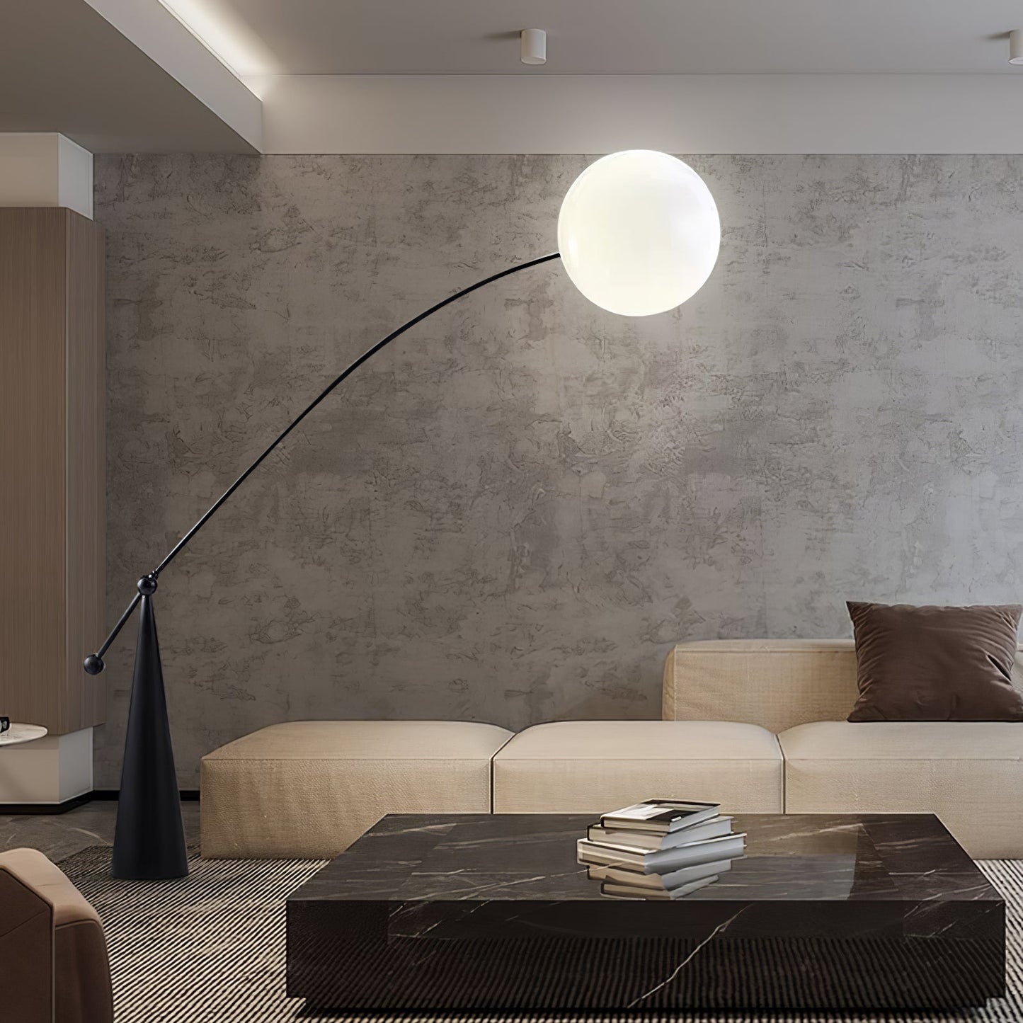 Opal Arc Floor-standing Lamp Floor Lamp