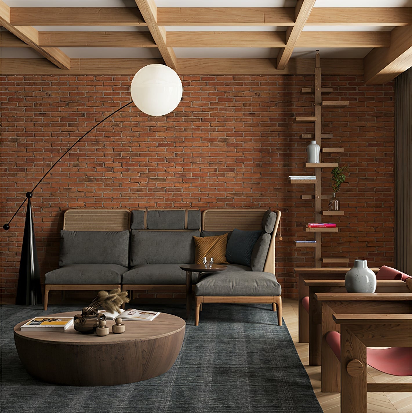 Opal Arc Floor-standing Lamp Floor Lamp