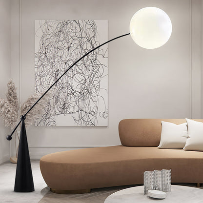 Opal Arc Floor-standing Lamp Floor Lamp