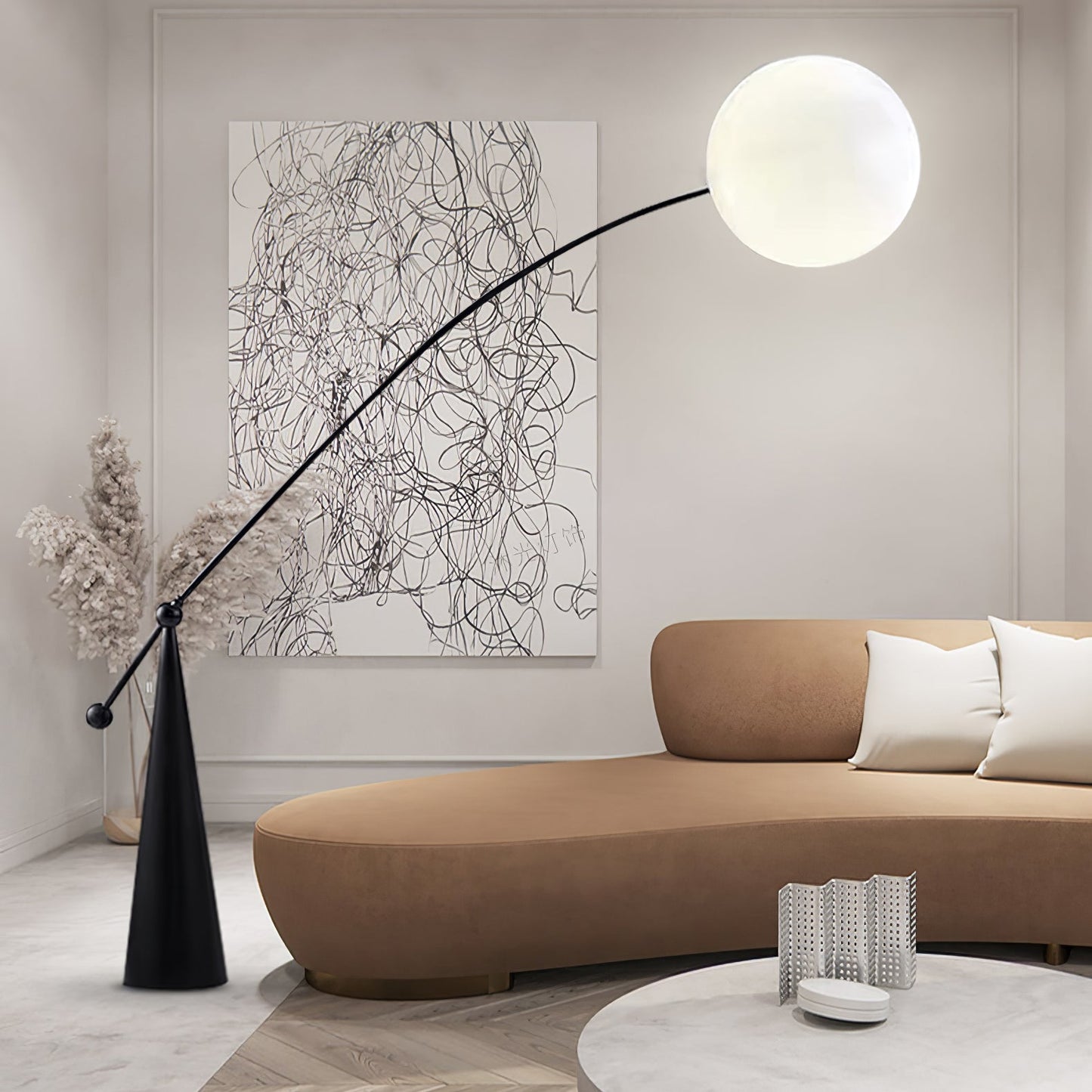 Opal Arc Floor-standing Lamp Floor Lamp
