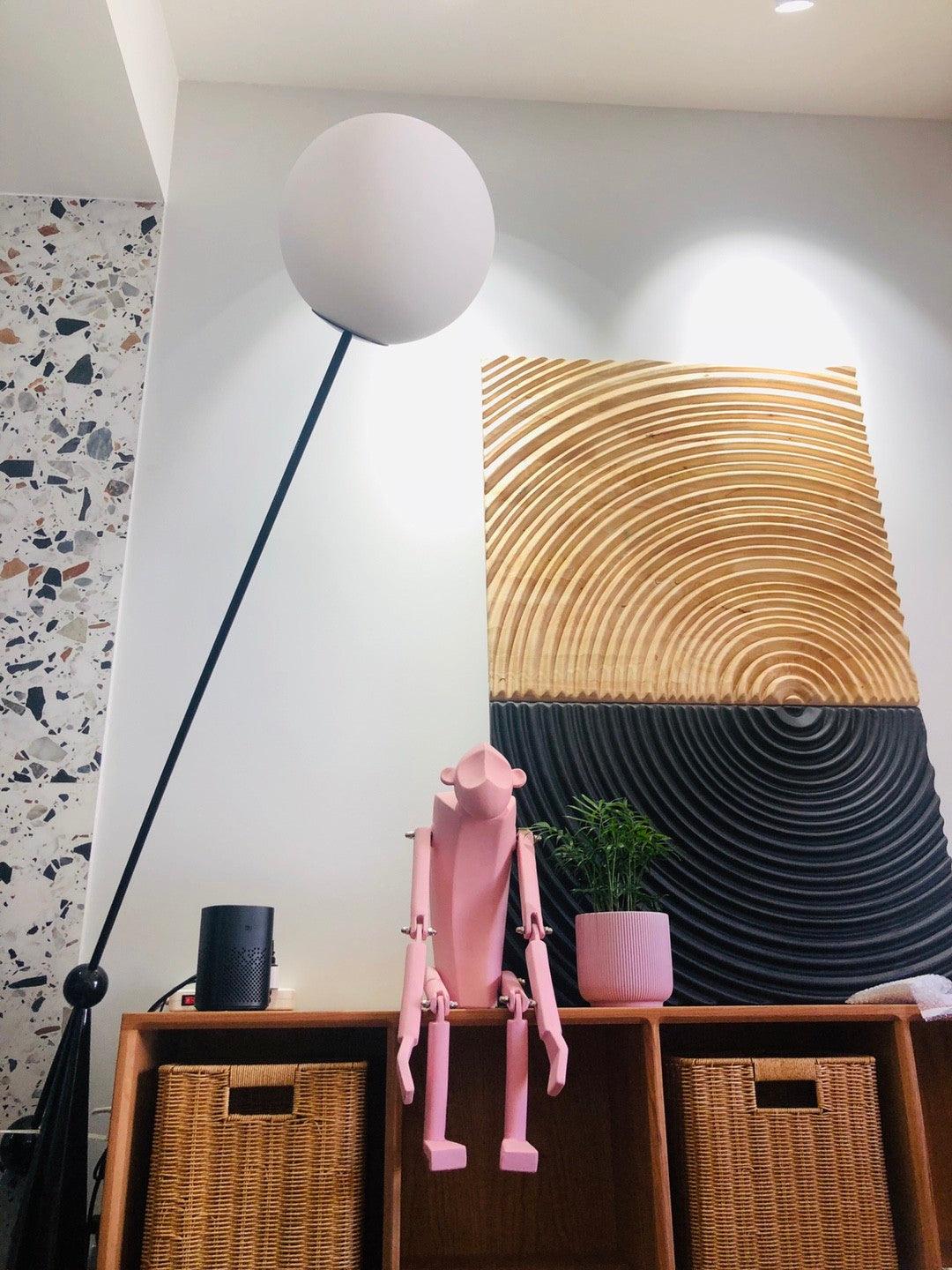 Opal Arc Floor-standing Lamp Floor Lamp