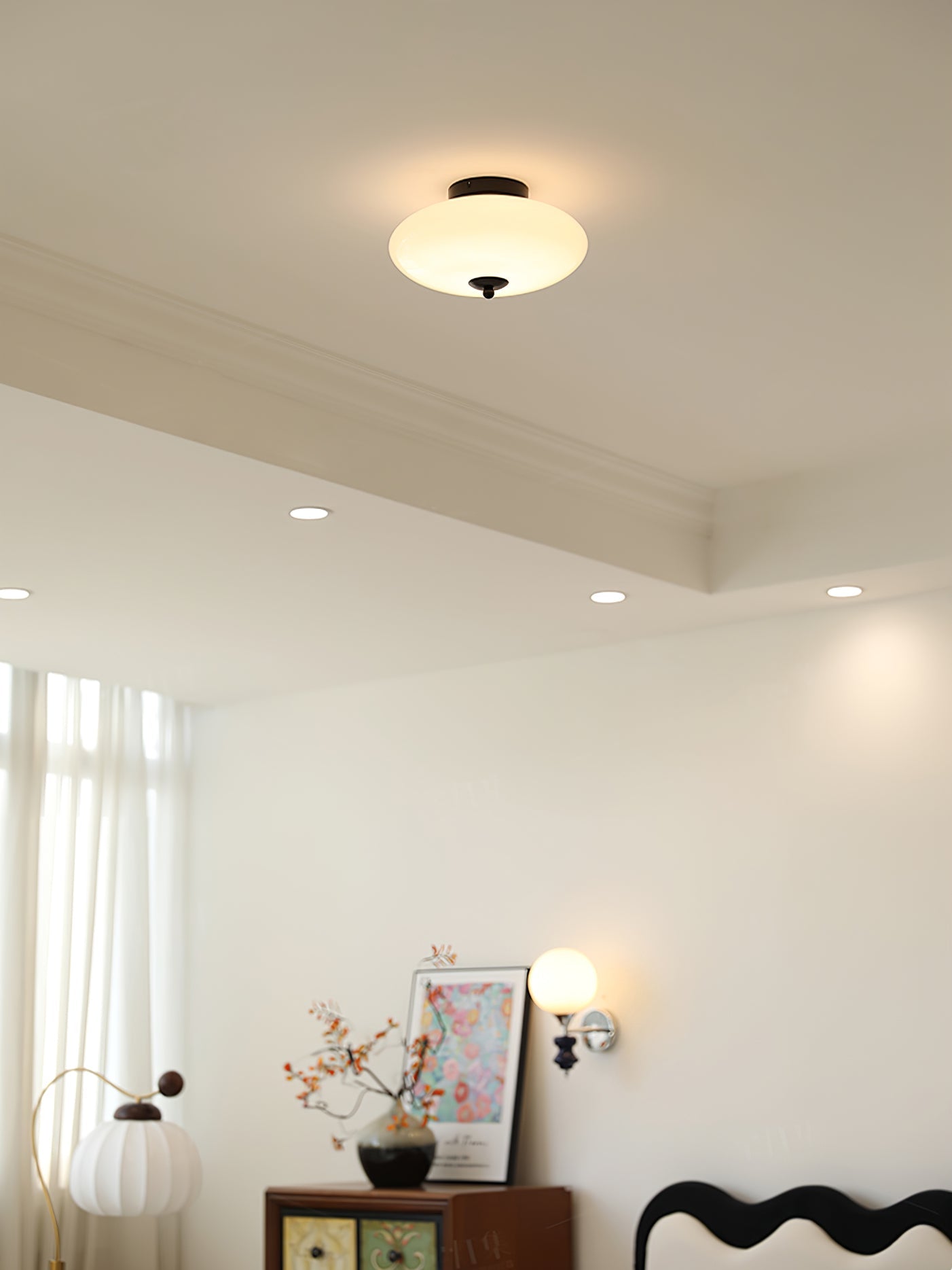 Opal Overhead fixture Ceiling Lamp