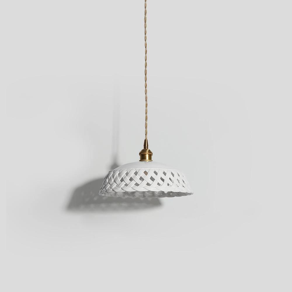 Openwork Ceramic Houselight Pendant Lamp