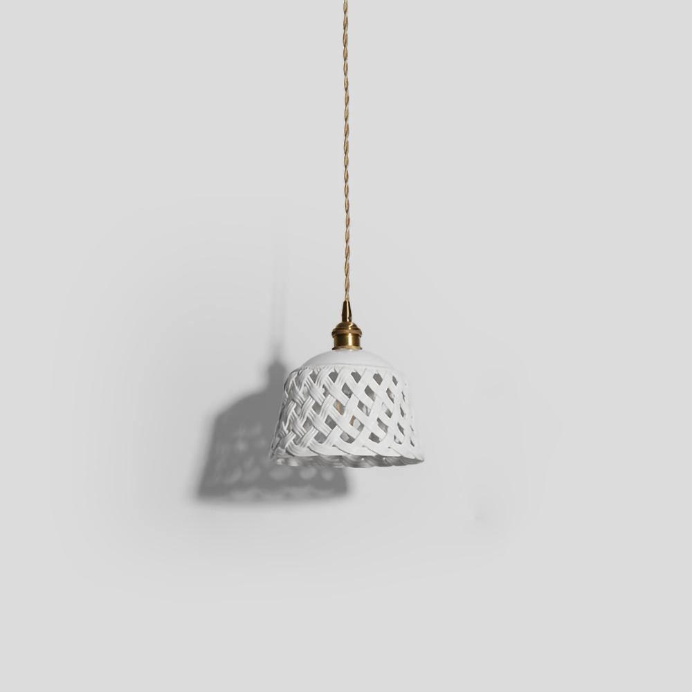 Openwork Ceramic Ceiling light fitting Pendant Swag Light