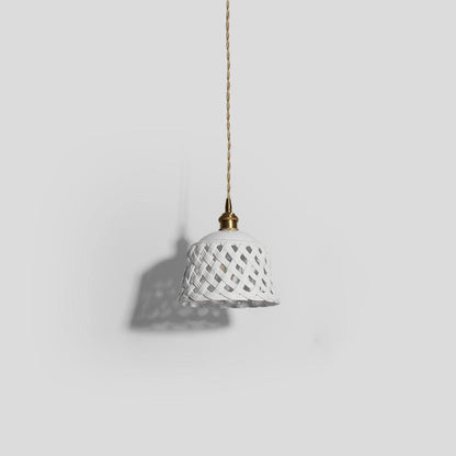 Openwork Ceramic Houselight Pendant Lamp