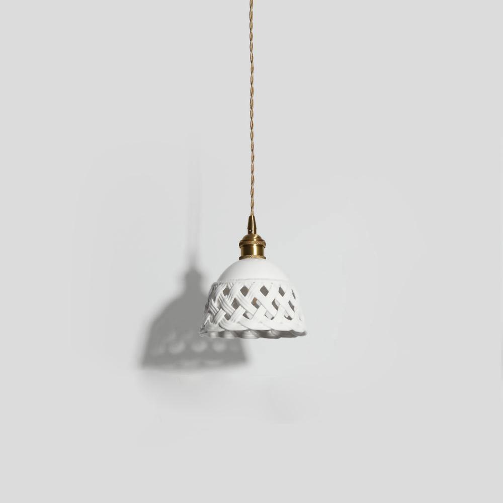 Openwork Ceramic Ceiling light fitting Pendant Swag Light