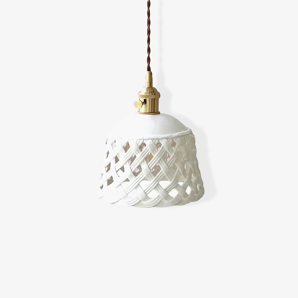 Openwork Ceramic Ceiling light fitting Pendant Swag Light