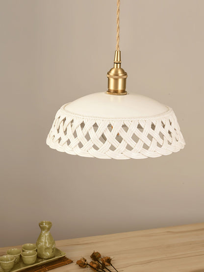 Openwork Ceramic Ceiling light fitting Pendant Swag Light