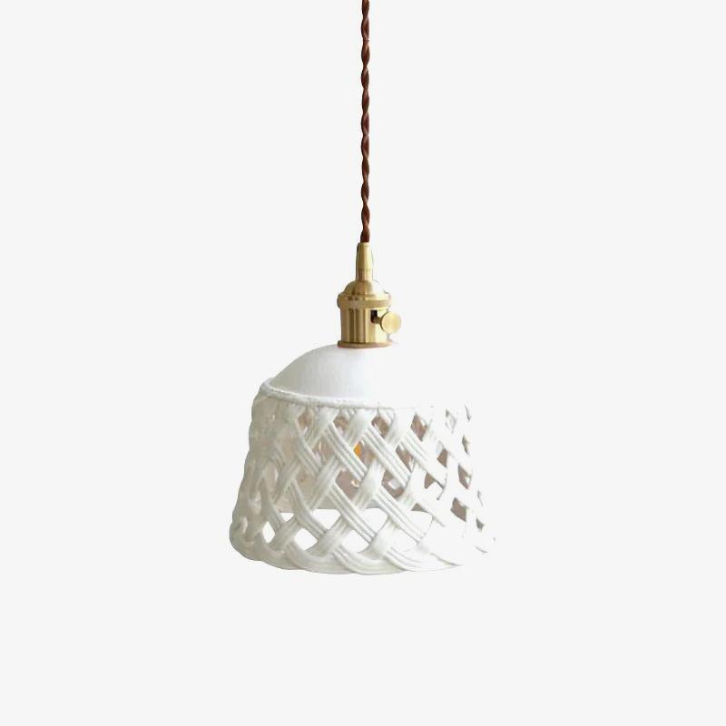 Openwork Ceramic Ceiling light fitting Pendant Swag Light