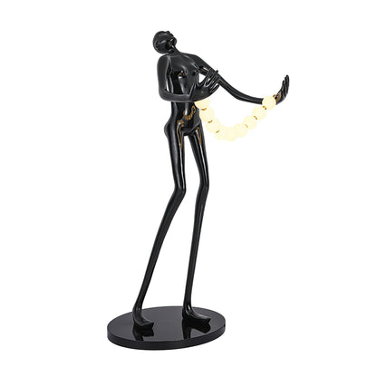 Orb Juggler Sculpture Torchiere Lamp Floor Lamp