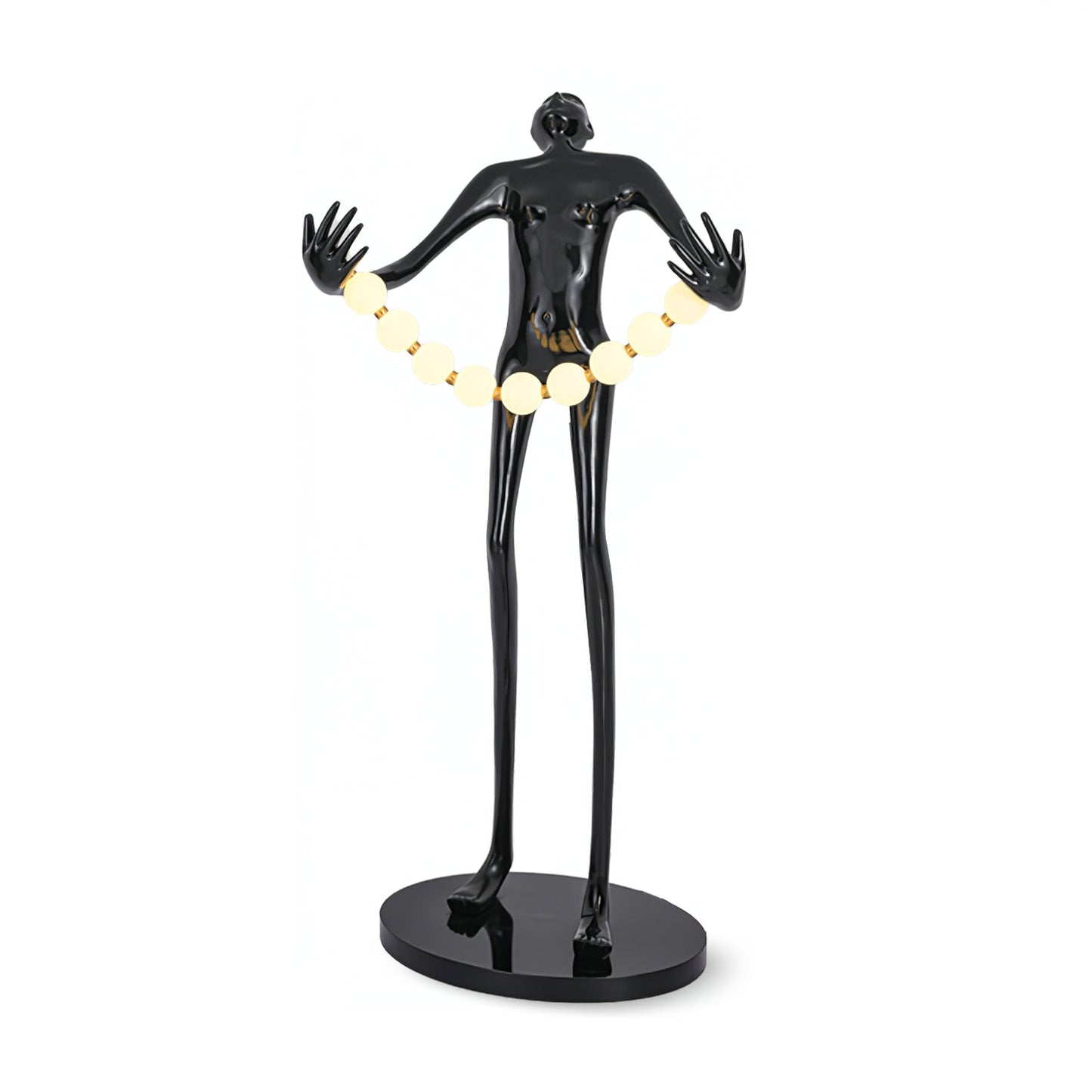 Orb Juggler Sculpture Torchiere Lamp Floor Lamp