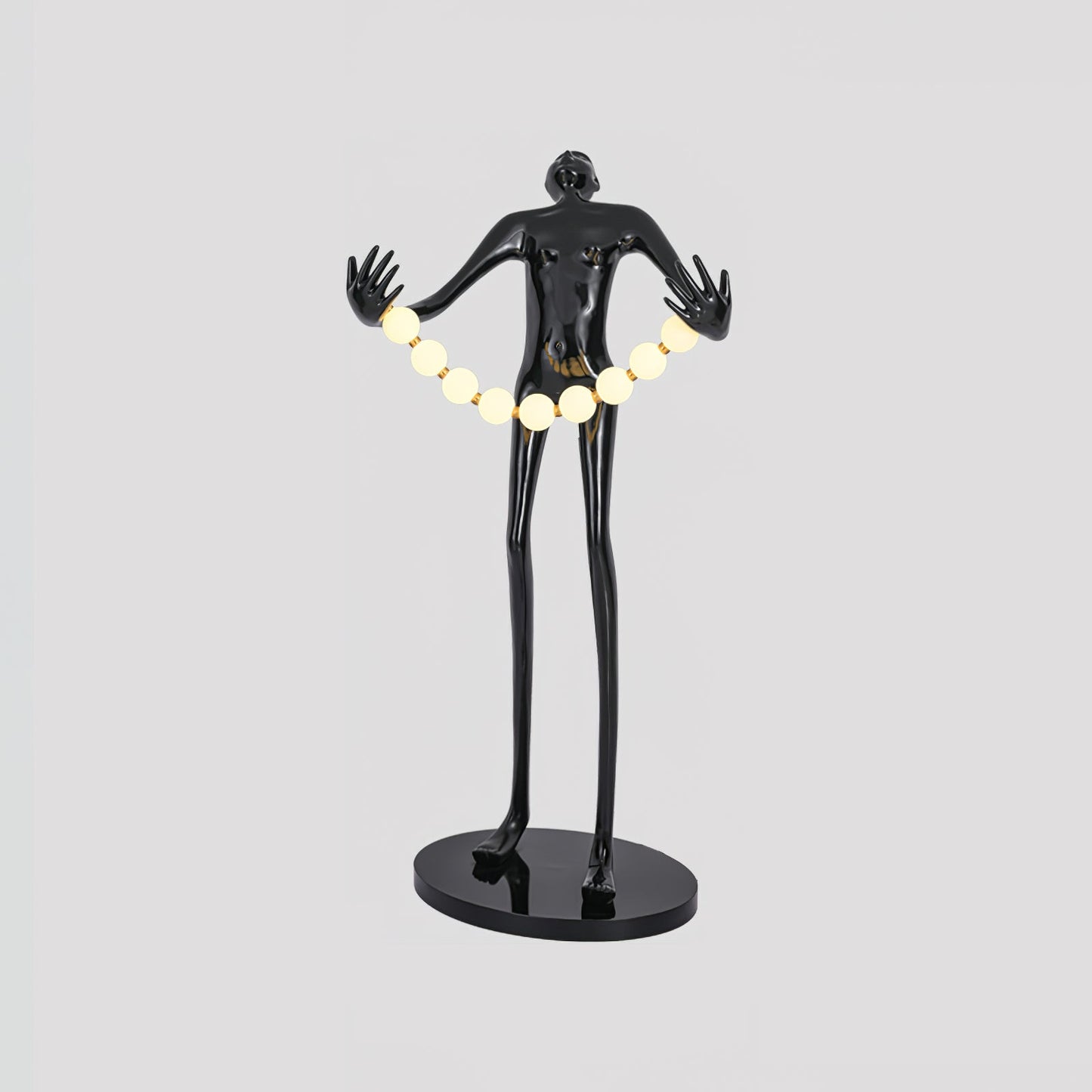 Orb Juggler Sculpture Torchiere Lamp Floor Lamp