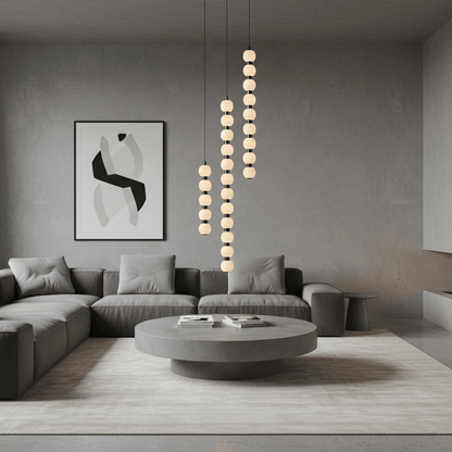 Orbique Alabaster Pendant Lamp