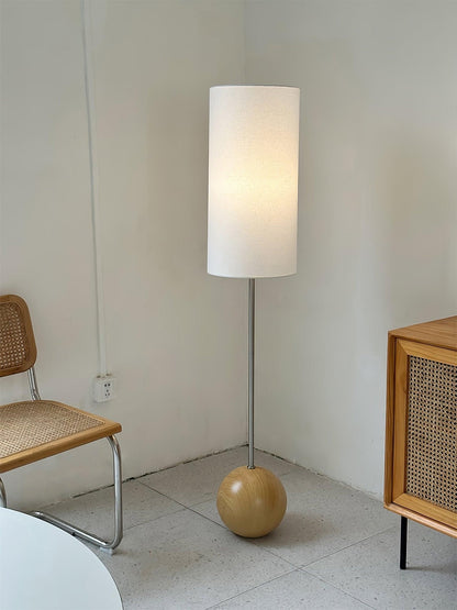 Orbis Wooden Sphere Standing Lamp Floor Lamp