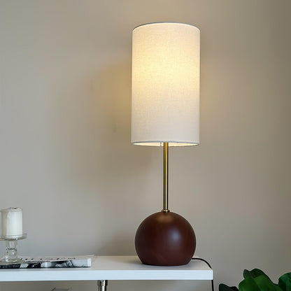 Orbis Wooden Sphere Task lamp Table Lamp