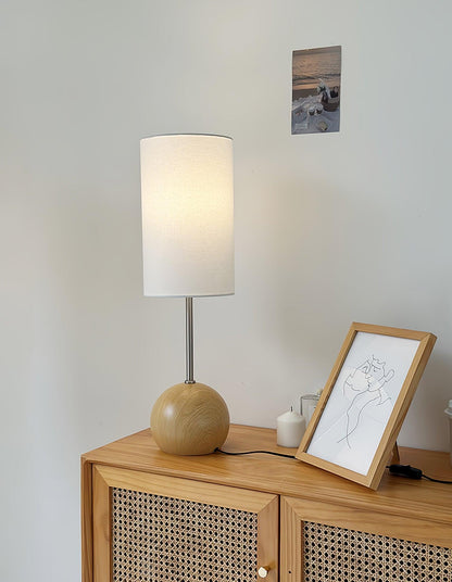 Orbis Wooden Sphere Task lamp Table Lamp