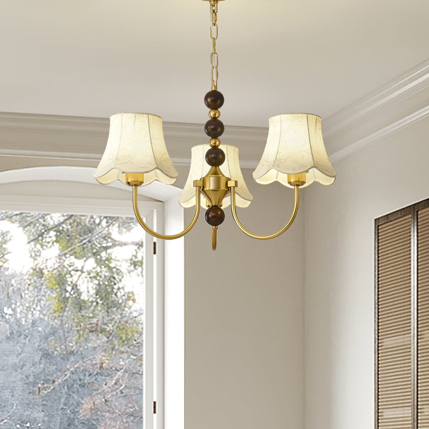 Orchid Fabric Candelabrum Chandelier