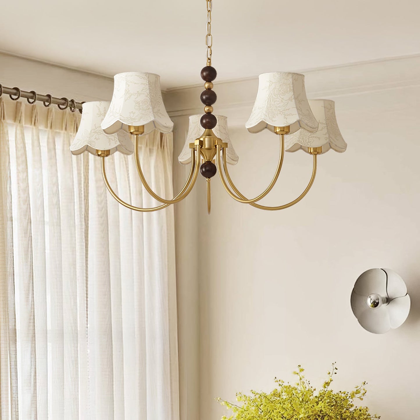 Orchid Fabric Candelabrum Chandelier