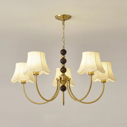 Orchid Fabric Candelabrum Chandelier