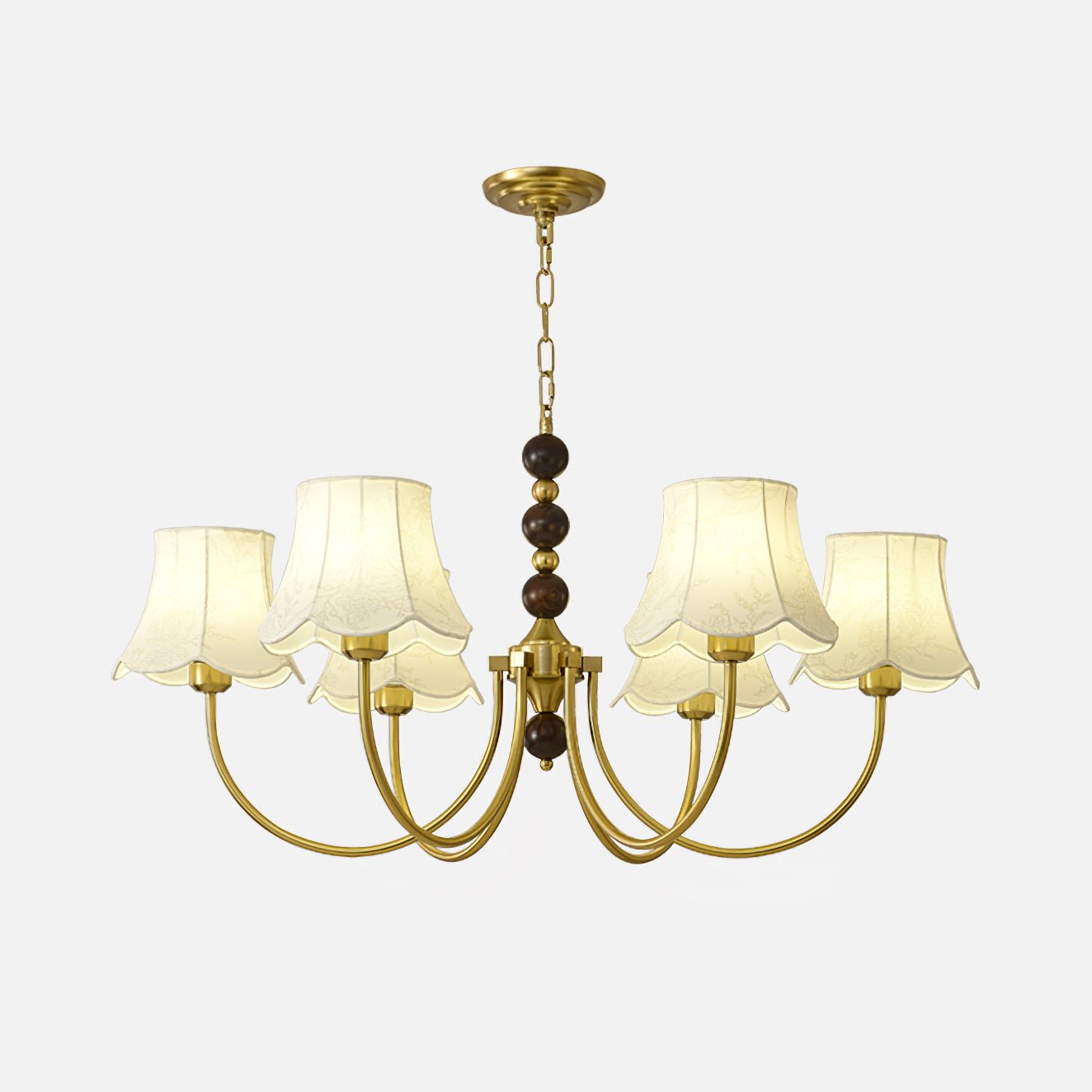 Orchid Fabric Candelabrum Chandelier