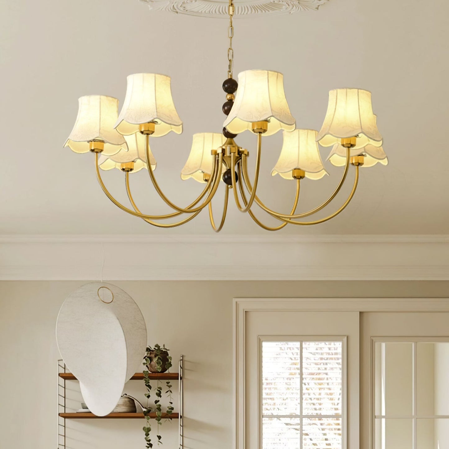 Orchid Fabric Candelabrum Chandelier