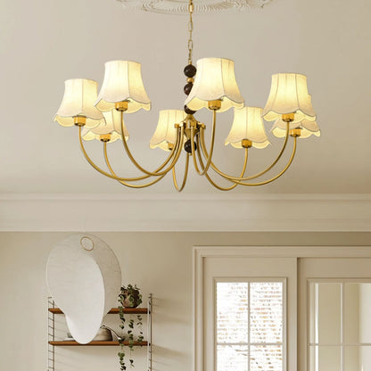 Orchid Fabric Candelabrum Chandelier