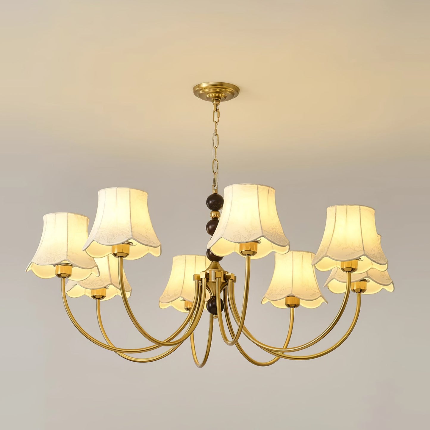 Orchid Fabric Candelabrum Chandelier