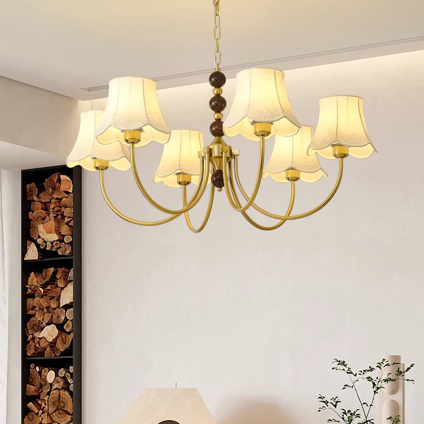 Orchid Fabric Candelabrum Chandelier