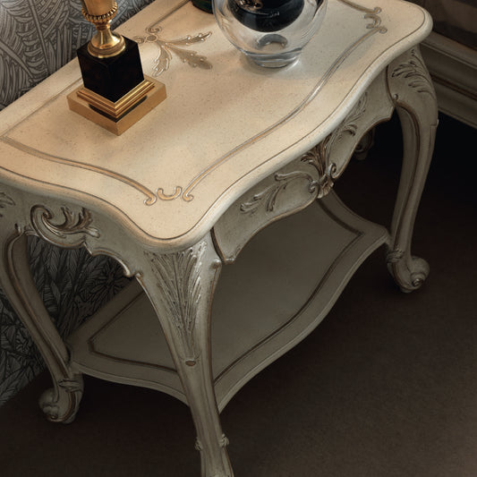 Ornate Classic Style Bedside Table