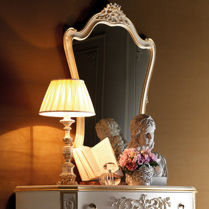 Ornate Italian Chest of Drawers and Mirror Set