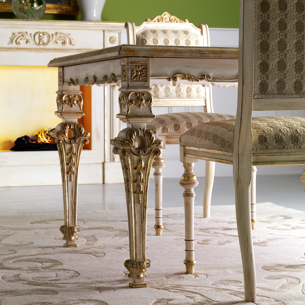 Italian Designer Louis XIV Dining Table Set