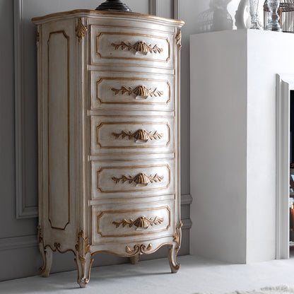 Ornate Rococo Italian Tall Boy Drawers