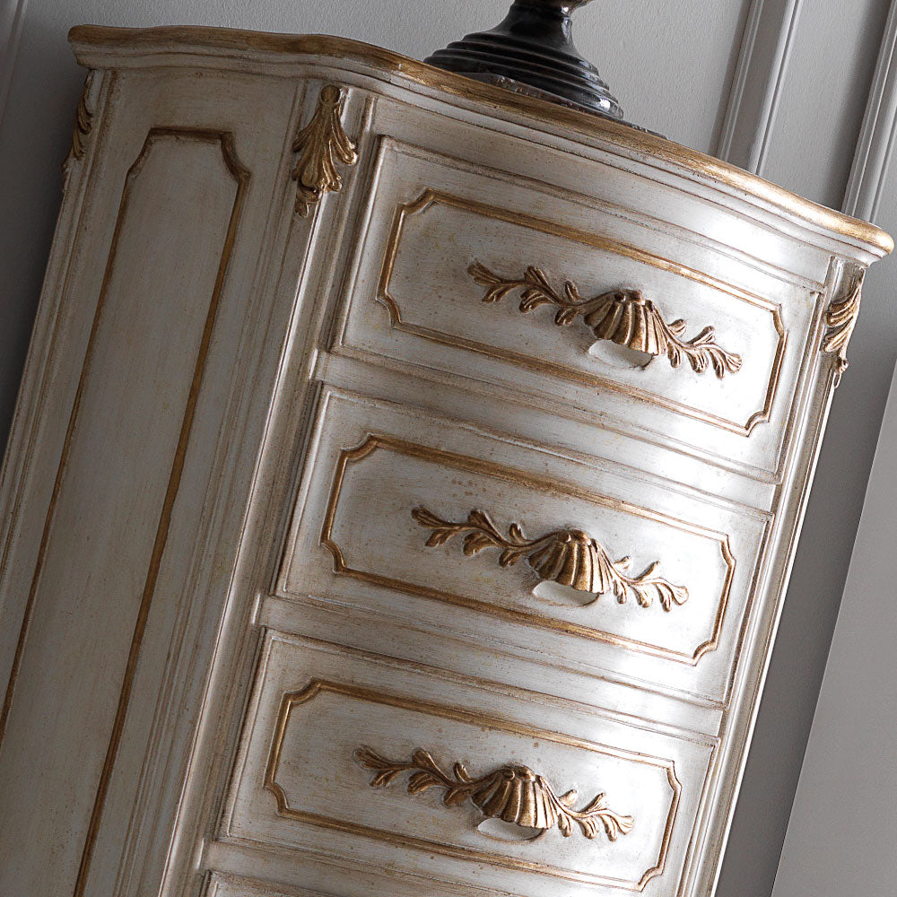 Ornate Rococo Italian Tall Boy Drawers