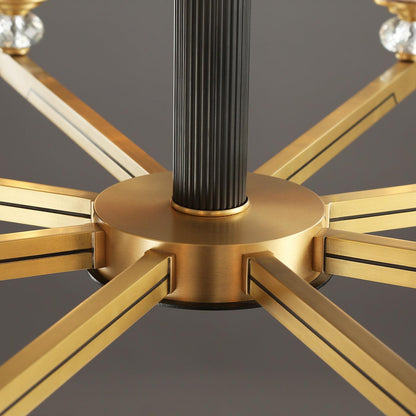 Orrefors Brass Pendant light Chandelier