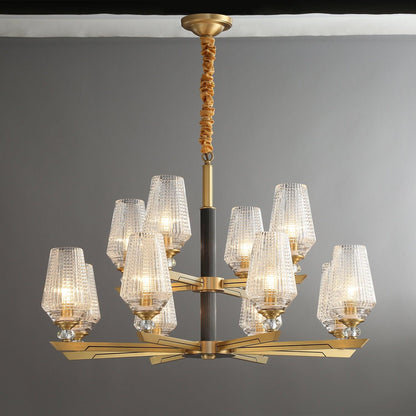 Orrefors Brass Pendant light Chandelier