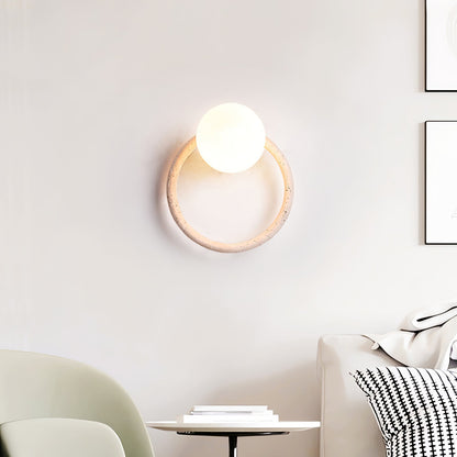 Orria Travertine Wall Light