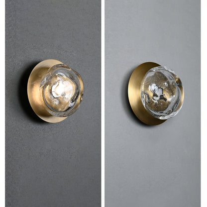 Orrin Molten Glass Wall Light