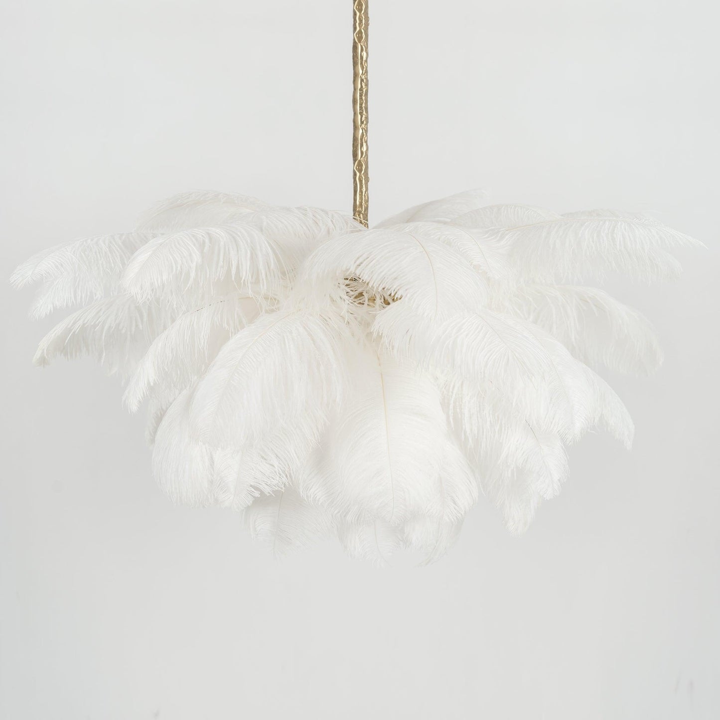 Ostrich Feather Gasolier Chandelier