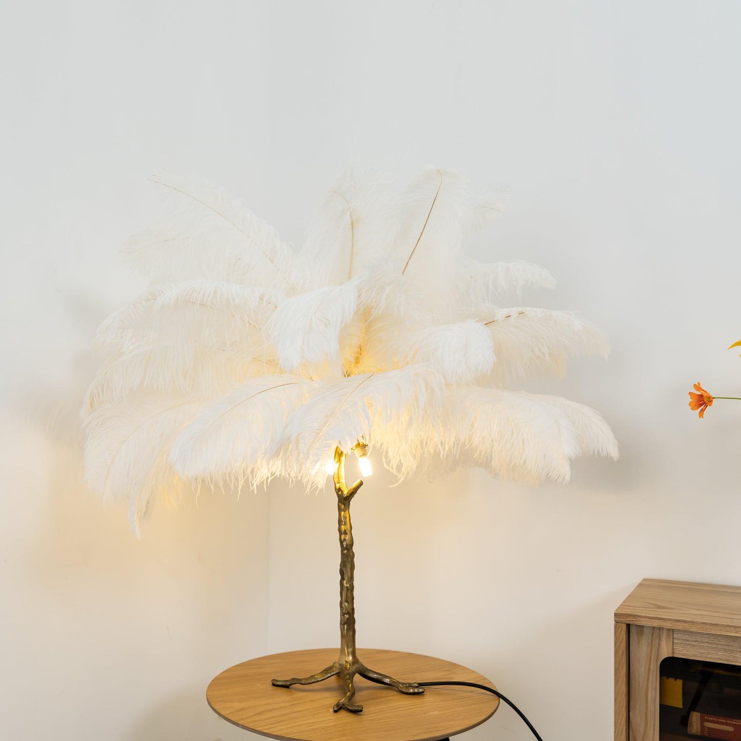 Ostrich Feather Reading light Table Lamp