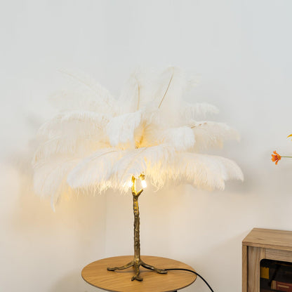 Ostrich Feather Reading light Table Lamp